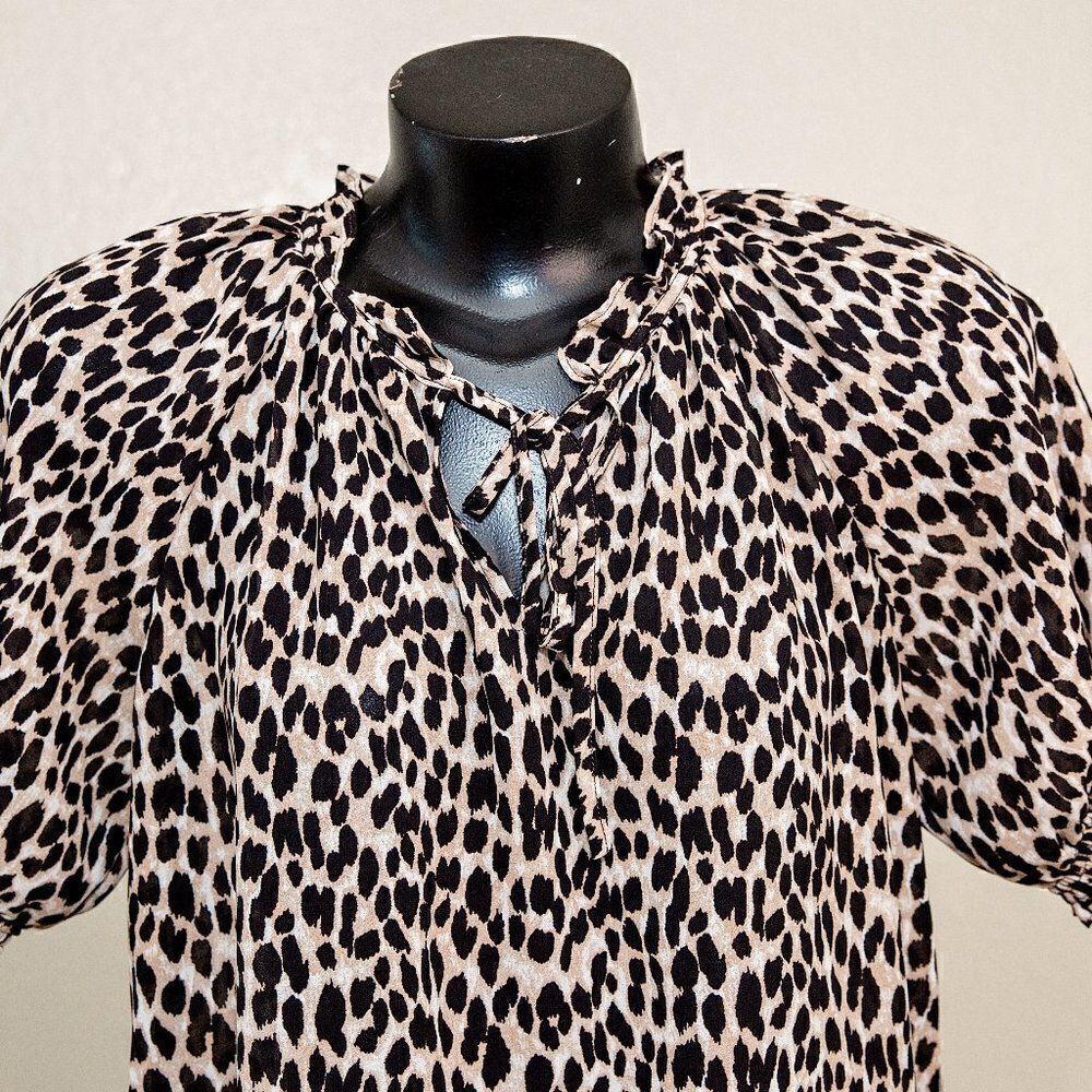 LOFT Cheetah Print Top  - Picture 3 of 7